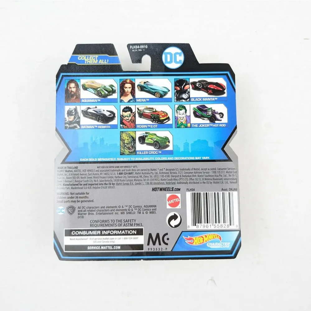 Hot Wheels DC Aquaman Black Manta Character Car FLH34 Sealed